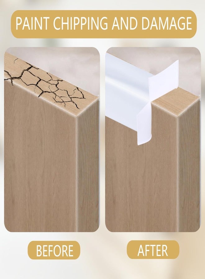 Wenceda 2 Rolls PVC Soft Cabinet Edge Protector for Kitchen Cabinets,Waterproof Self-Adhesive Cabinet Protector Tape for Edge Protector White - Image 5